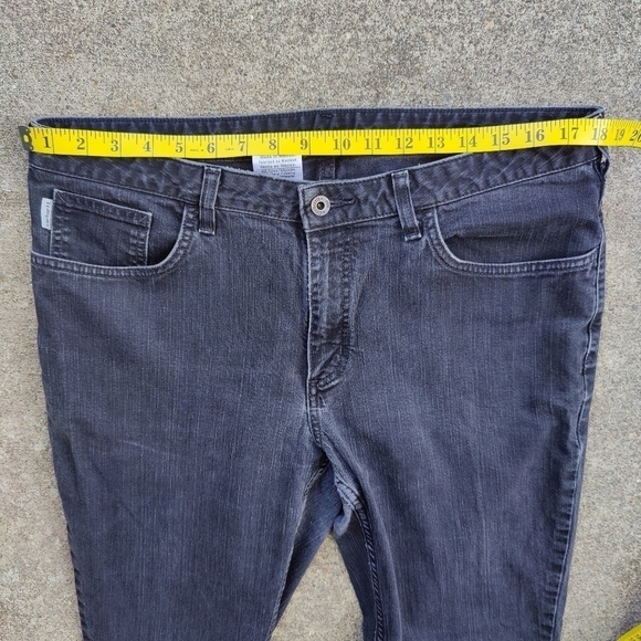 Carhartt Womens Jeans Black Stretch Original Fit Straight Leg Denim Pants Sz 16 - Picture 6 of 11